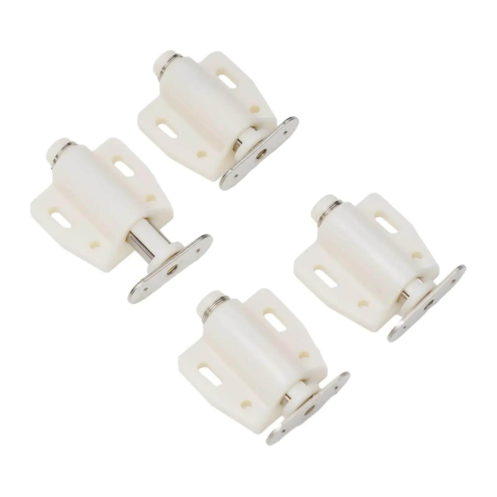 

Single Magnetic Latch Touch Latch 4Pcs Bathroom Black/beige Cabinet Doors Cupboard Doors For Wardrobes Pressure бежевый