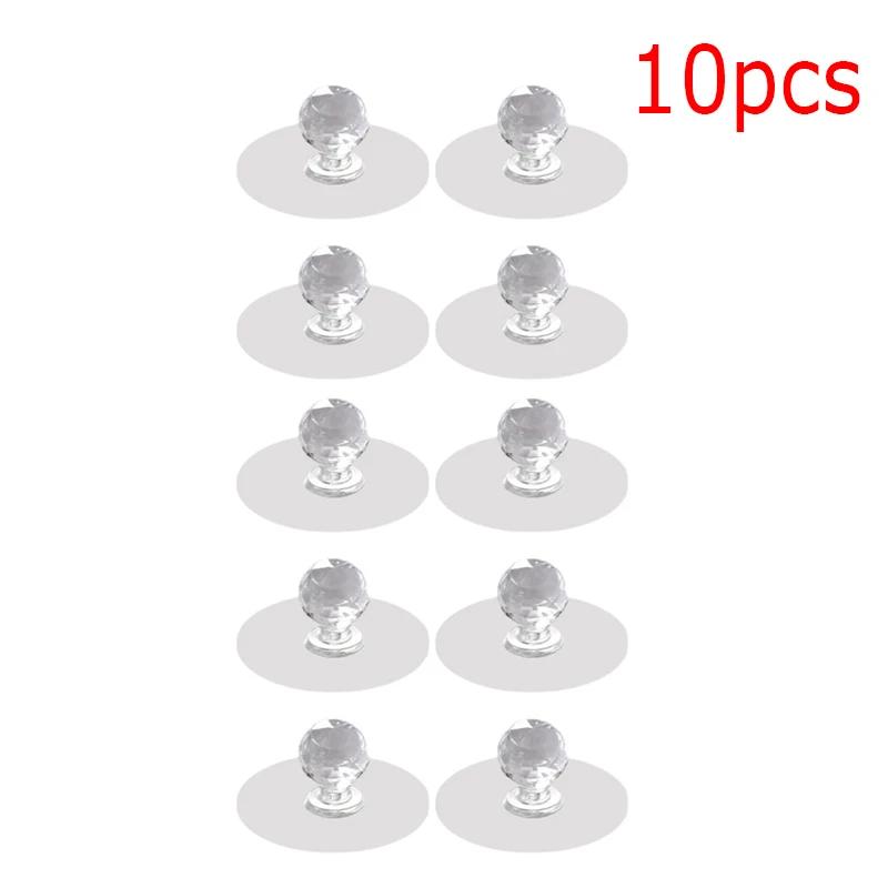 

Invisible Drawer Handle Pulls Diamond Crystal Door Drawer Knobs Self-Adhesive Acrylic Cabinet Wardrobe Furniture Handles Hooks 5x2.3cm