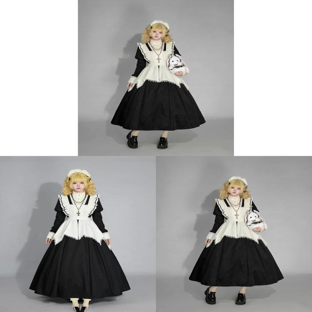 Gotisches Lolita-Kleid Mit Puffärmeln Für Cosplay Und Anime-Veranstaltungen