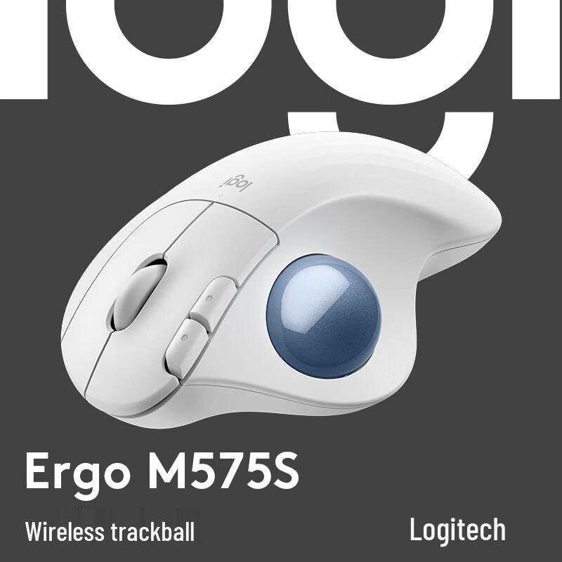 Logitech ERGO M575 S Ergonomic Wireless Trackball Mouse