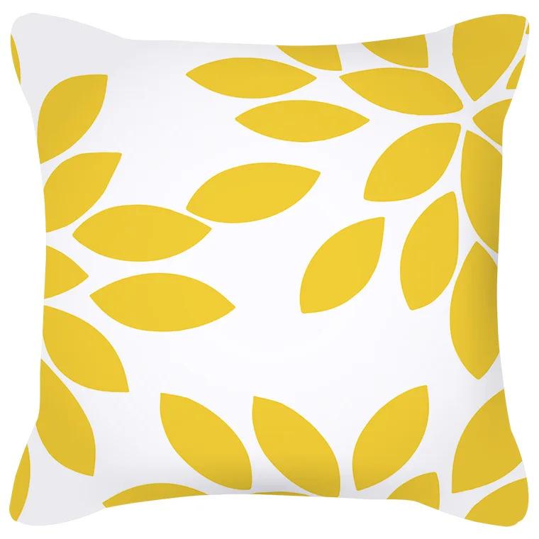 Cushion Cover Geometric Pattern Blue Gray Pillow  Upholstered Sofa   Home Decor