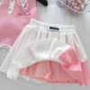 2025 Girls' Summer Set: Backless Sleeveless Top & Pleated Skirt In Princess Style