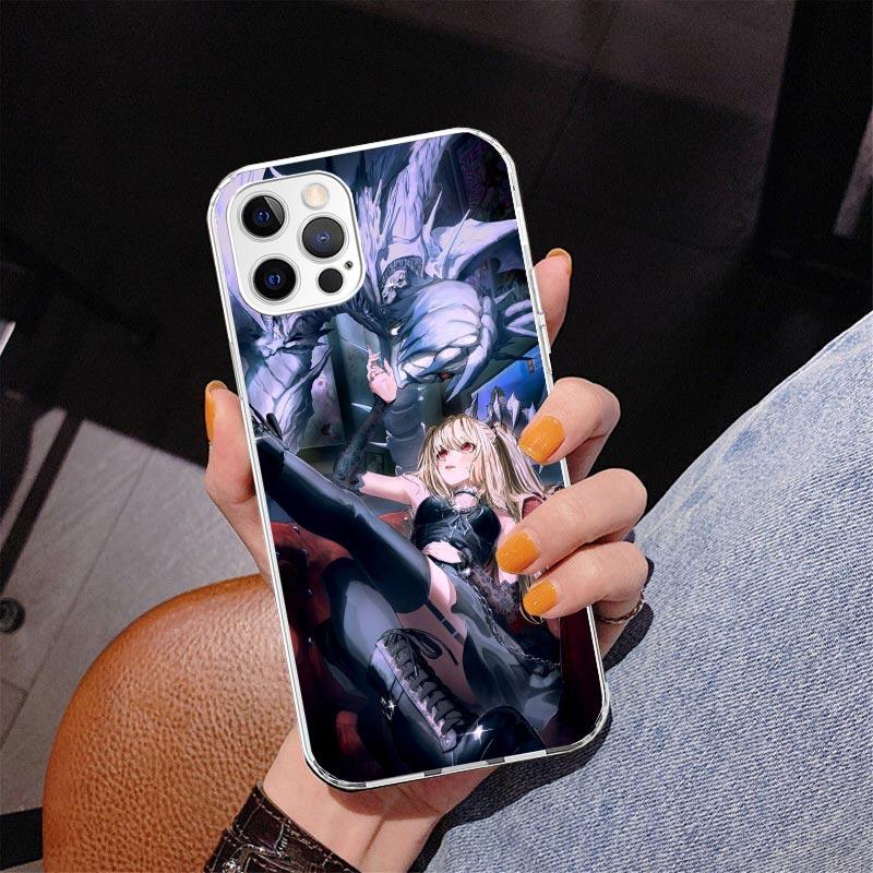 N-Note D-Death MisaMisa Phone Case For iPhone 17 Air 16 Pro Max 16E 15 + 14 Plus 11 12 13 Mini 7 8 SE Gift Print Cover Fundas