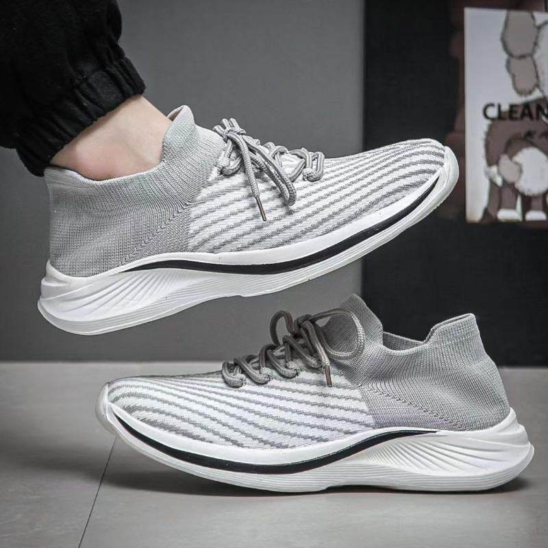 Fashion Low-Top Outdoor Sports Shoes for Men Stylish Lightweight HikingTrekking On Sale Basketball Trends 2025 Man Casual Sneaker Gray