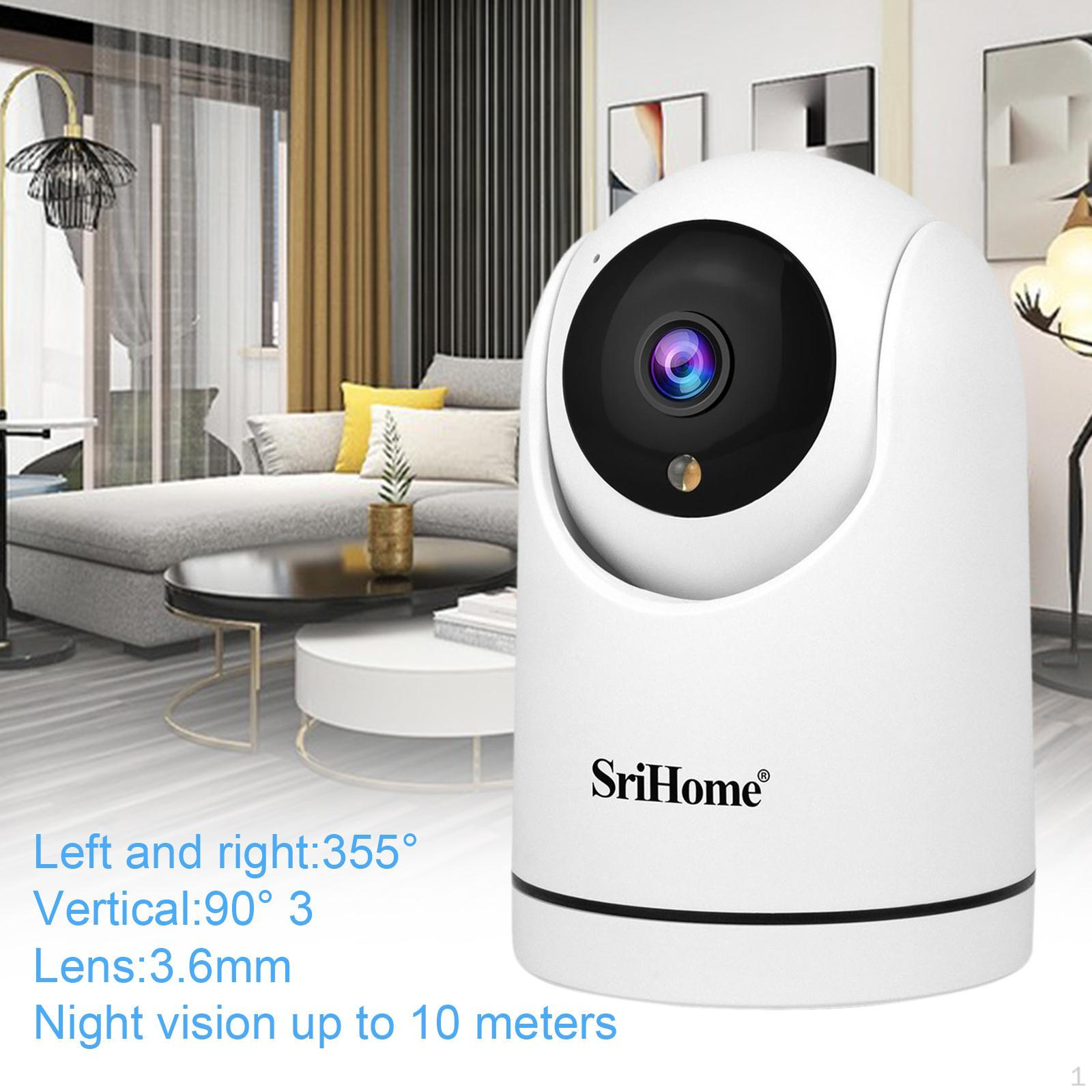 

Home Security Camera Indoor Humanoid Detection Compact 2 Way Audio Practical