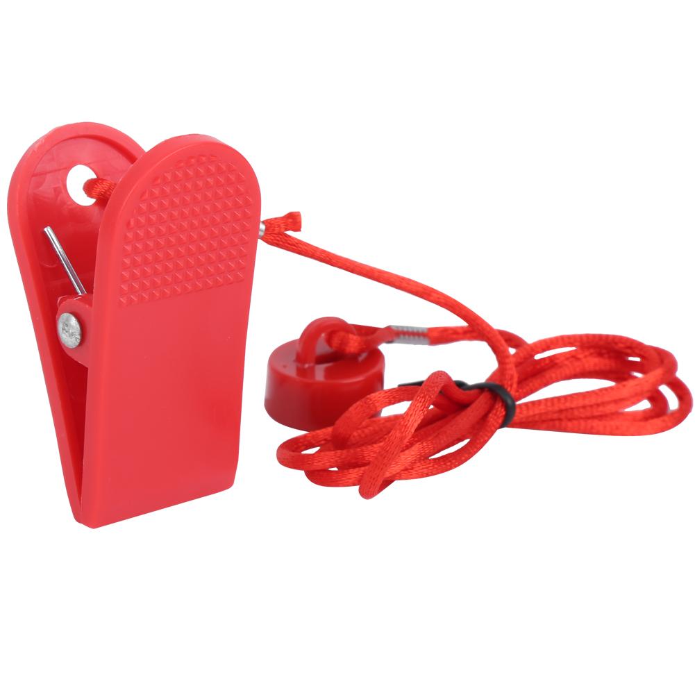 2 Stück Laufband Sicherheitsschalter Verriegelung Magnet Schlüssel Universelles Zubehör Runder Magnet Gehäuse