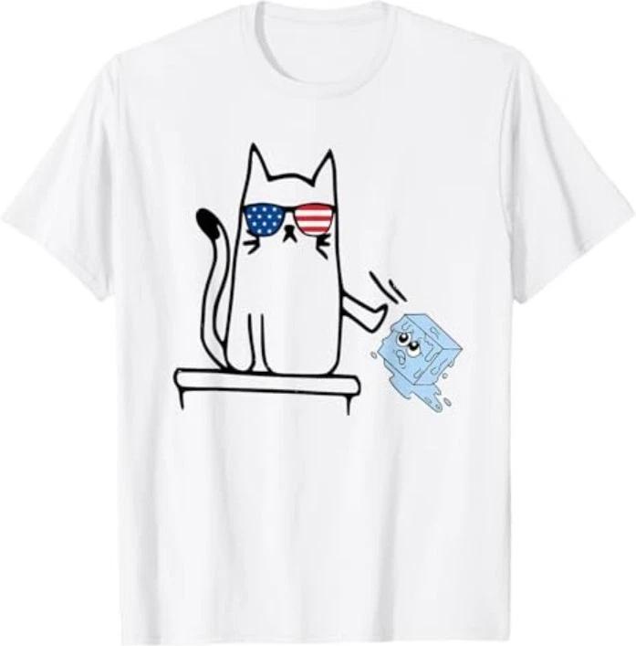 Anti ICE Out Now Cat Abolish Protest Resist Funny T-Shirt S