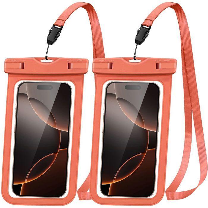 Housse Étanche - Booling - pour Samsung Galaxy S25+ S25 Edge S24 FE S23 FE S22 S21 FE - IPX8 - Lot de 2 - Toucher Sensible