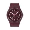 SWATCH quartz movement men's watch Swiss watch red dial biosource material case SO28R115