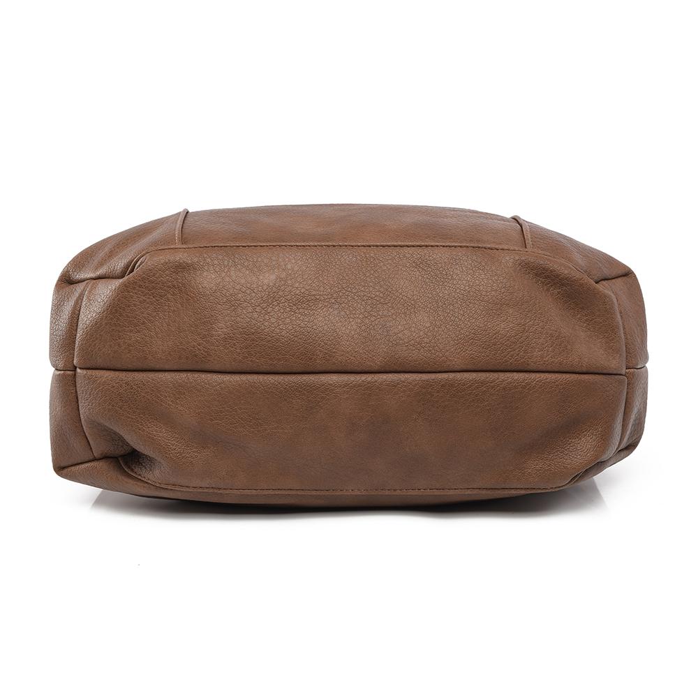 Retro Ins Women's Tote Bag Autumn New Large Capacity PU Soft Leather Underarm Bag Lazy Wind Women's Shoulder Bags for Girlfriend's Wife Birthday Gifts