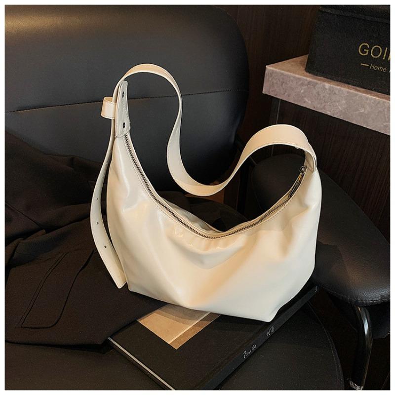 

Нишевая сумка женская большой вместимости новая летняя повседневная на плечо сумка-мессенджер для поездок на работу сумка-пельмень белый