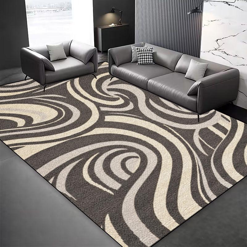 Modern Style Abstract Decoration Carpet Living Room Sofa Area Easy Clean Non-slip Floor Mat Bdroom Lounge Entrance Rugs Washable