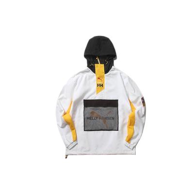 X Helly Hansen Co-Branded Colorblock Hooded Jacket Men Jacket White 597142-02