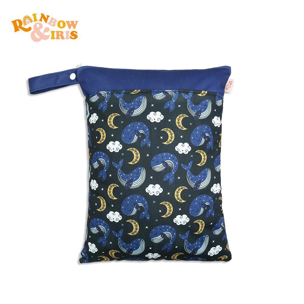 Waterproof Reusable Cloth Bag with Zipper Pocket and Handle - Fashionable Sun Burst Design, Suitable for Beaches, Swimming Pools, Gyms, Yoga
