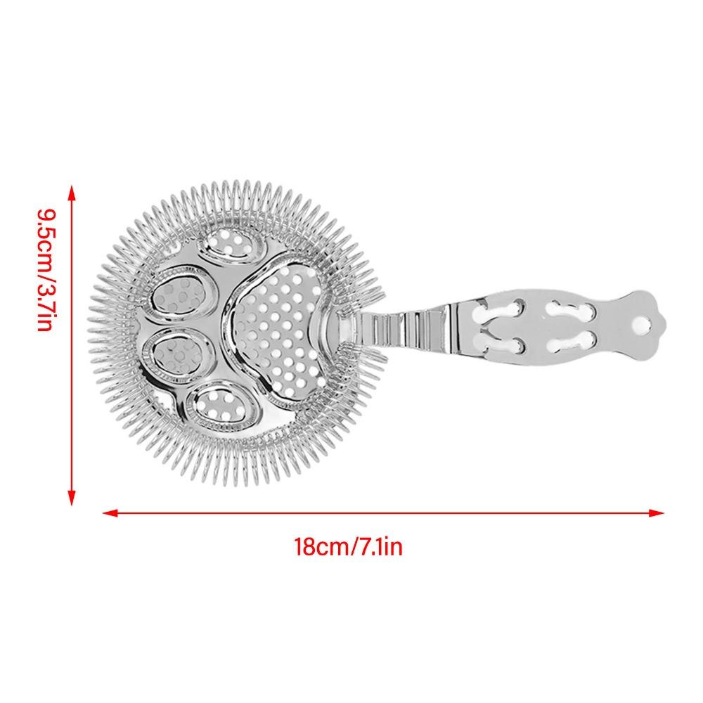 304 Stainless Steel Cocktail Strainer Silver Ice Filtration Perfect Accessory Drink Strainer Bars