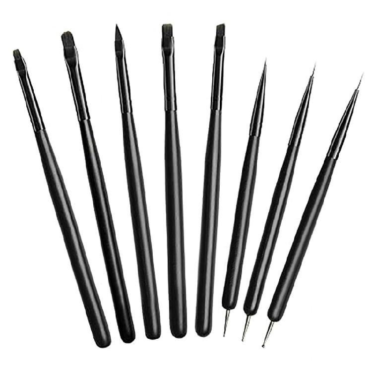 8 Pcs/Set Nails Art Brush Set Nails Art Kits Nails Art Painting Set Nail Brushes Manicure Tool Nail Painting Brush Set