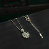 Ruyi White Chalcedony Peace Lock Necklace - Chinese Style Clavicle Chain for Women, Elegant Fashion Niche Design