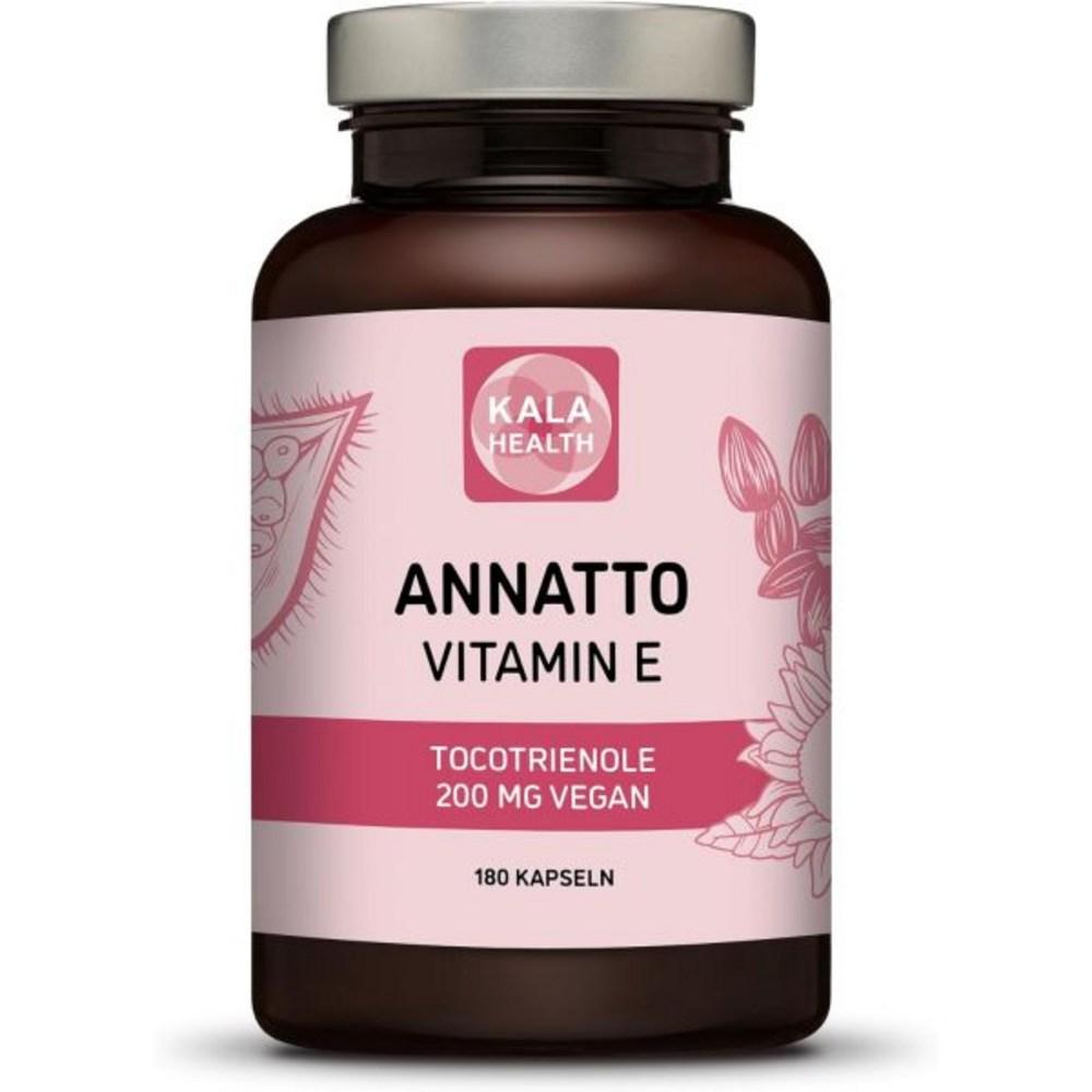 KALA HEALTH PAHs Annatto Tocotrienol 200mg Vegan Kala Health Vitamin E Supplement Tocopherol-Free and Harmful Substance Capsules - GMO