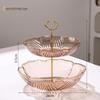 Exquisite Bear Fruit Plate: Multi-Layer Dessert & Candy Display for Luxurious Living Rooms.