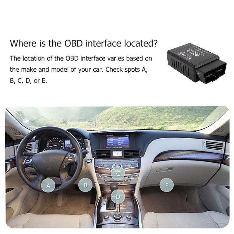 V1.5 WiFi Elm327 For Trcuk Van Car SUV Vehicle Auto Scanner OBD2 Engineering Diagnostic Tool