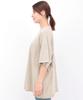 Titicaca Acid Wash Short Crew Vintage Free OSJBD157 Cut-Off T-Shirt, Women's, Sleeve, Neck, Style, Size, Beige,