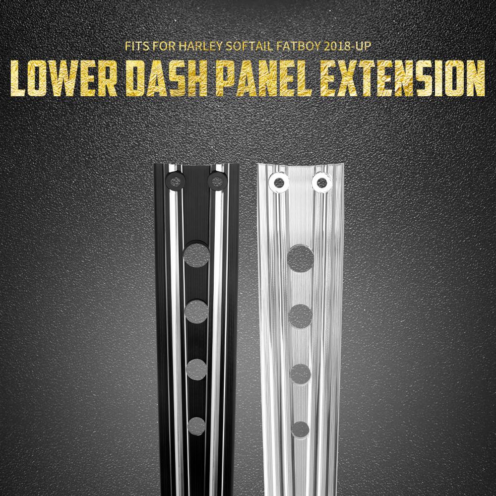 Motorcycle Lower Dash Panel Extension Fuel Tank Decorative Trim For Harley Softail Fat Boy FLFBS FLFB 2018 2019 2020 2021-2025