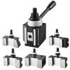 Quick Change Tool Post Set 6 Pcs Lathe Tool Holders for 6"-12" Mini Lathe