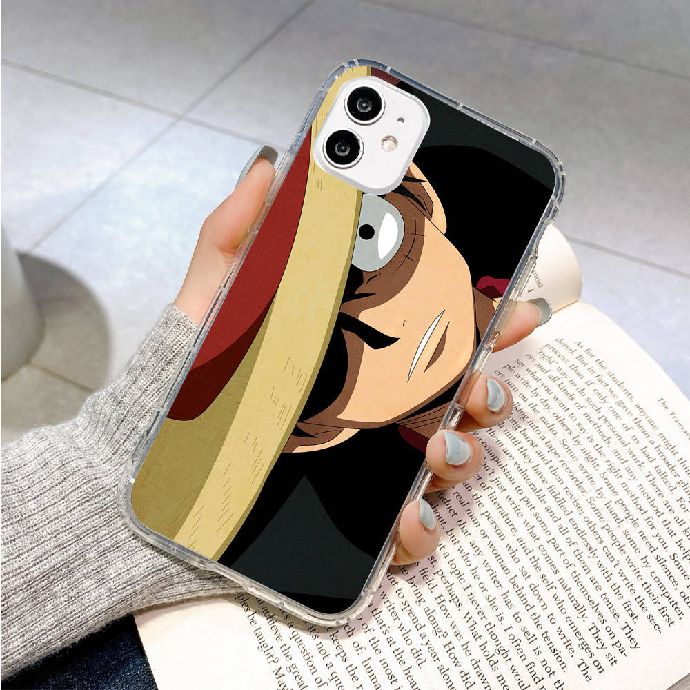 Case for Samsung A04 A14 A23 A34 A54 M23 M33 M52 M53 Realme 10 9 C30S C35 C55 VIVO Y02S Y21 Y51 X80 Pro Transparent Cover WI63 One Piece Luffy