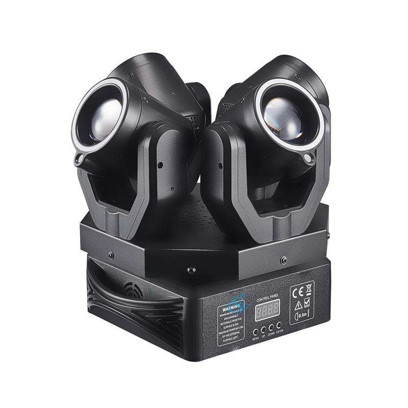 150W LED Beam Moving Head Light Red Green Laser Disco Light Four Head Rotating Lamp Remote Control for DJ Party Birthday