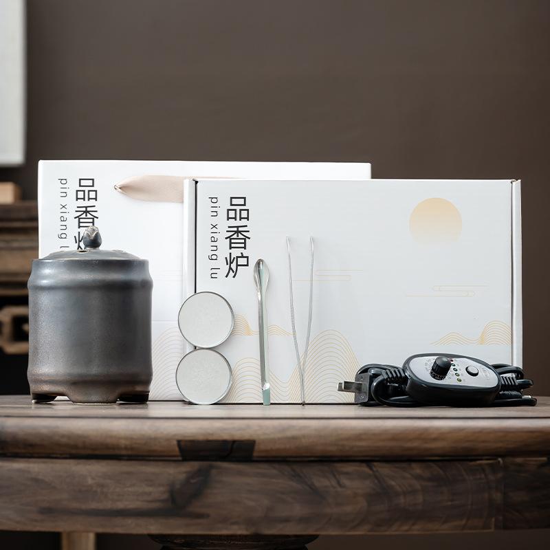 

Electric Aroma Diffuser Ceramic Incense Warmer for Home Decor Dry Burn Electric Incense Heater for Powder Resin Aromatherapy