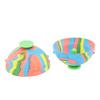 2pcs Bounce Bowls Fidget Toys Rubber Camouflage Bouncing Bowls Durable Jumping Bounce Fidget Toys for Home School Yard Playground