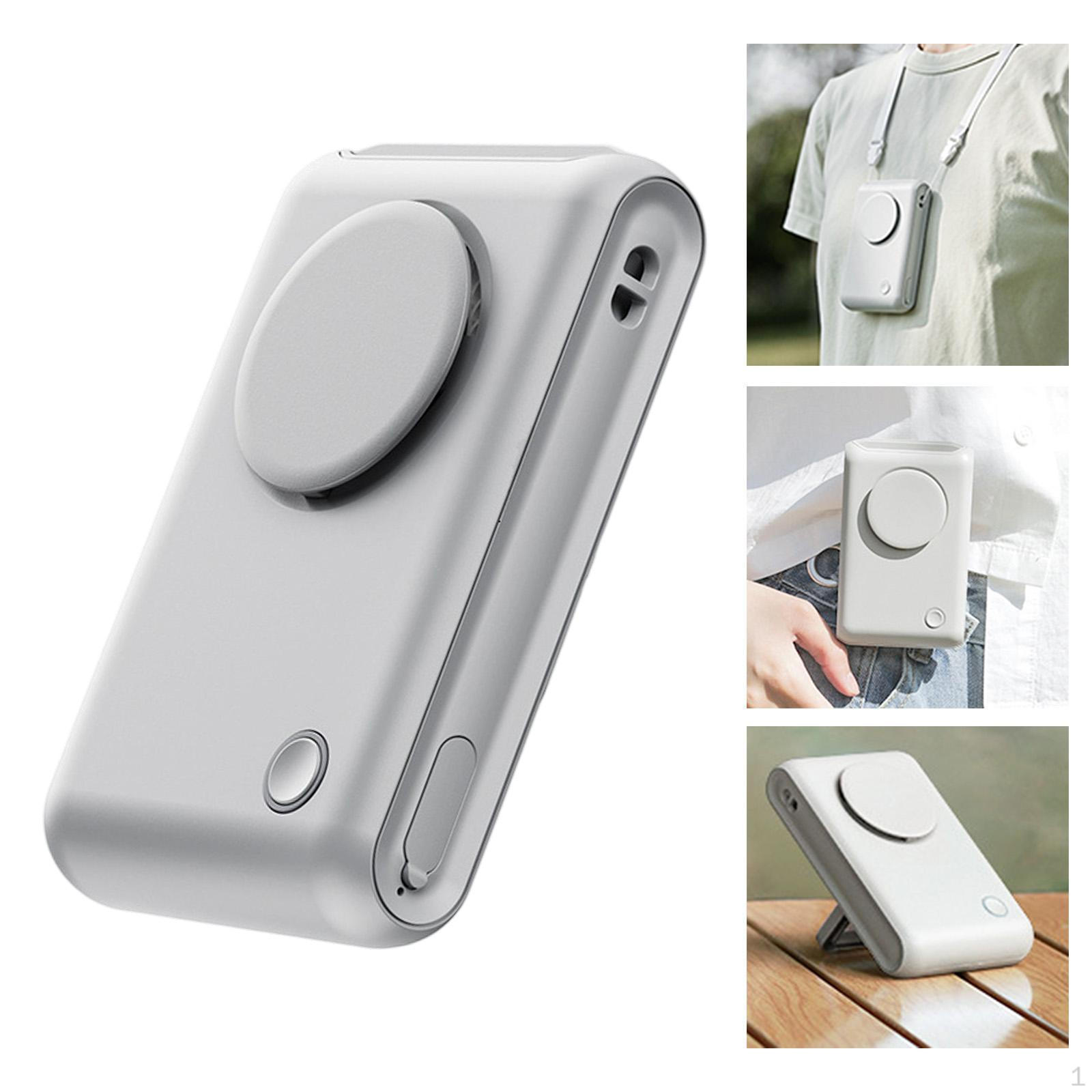 

Compact Wearable Fan with Settings for Outdoor Activities серый