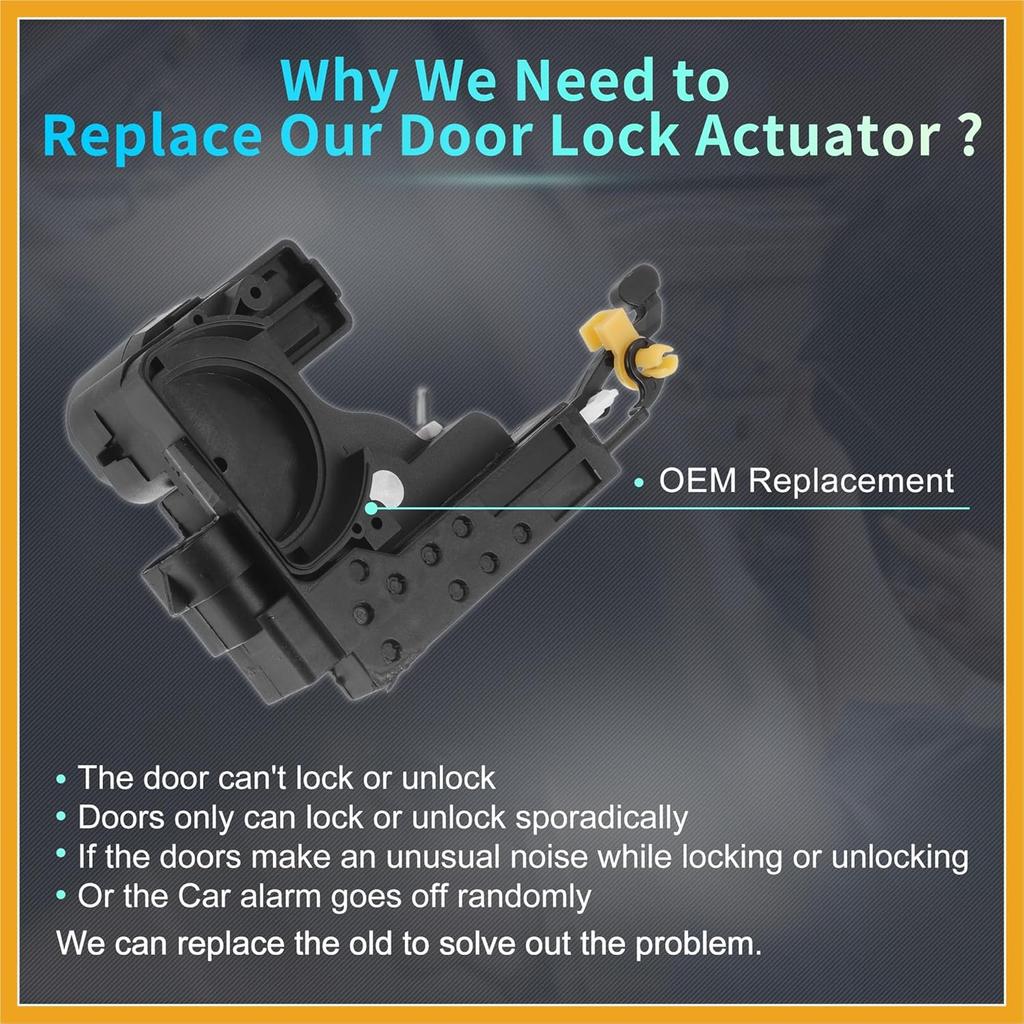 Replacement Front Left Driver Side Power Door Lock Actuator Motor for Chevrolet Aveo 04-11 for Chevrolet Aveo5 Door Latch Actuator Assembly Replace