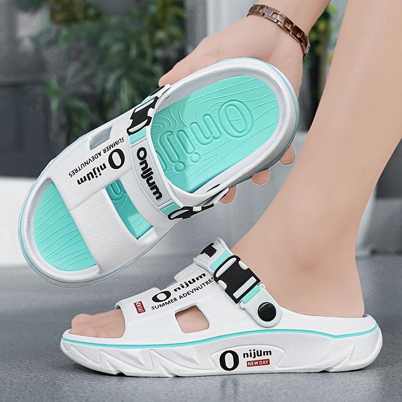 [Anti-slip Slippers] Anti-slip Men's Slippers | Deodorant Sports Casual Driving Dual-purpose Couple Sandals Fashionable Beach Flip-flops