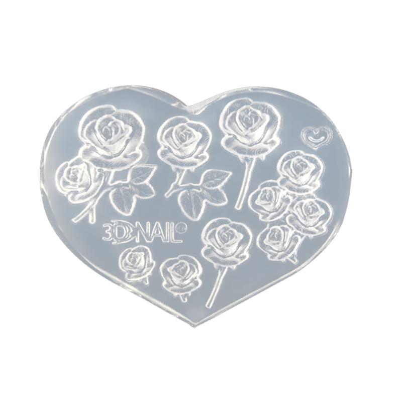 3D Nail Art Silicone Mold Flowers Love Stars Moon letter number Handicrafts Nail Decoration Moulds DIY Nail Tools Accessories