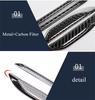 1Pair Aluminium Alloy + Real Carbon Fiber Car Side Body Fender Trims Decoration