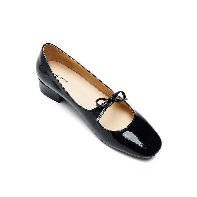Fashion Women's Shoes New Spring Autumn Low Heels Bow Tie Shallow Cut Ballet Single Shoes Women's Mary Jane Shoes Ladies Heels