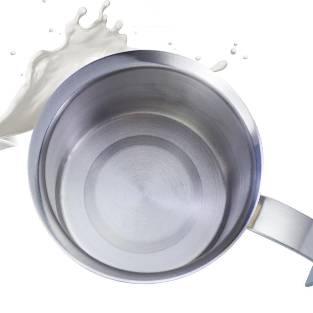 Easy Clean Manual Milk Frother Stainless Steel Hand Pump Milk Foamer  Cappuccino