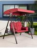 For Garden Swing Metal Swing For 2 With Canvas Seats Panama Patio Swing