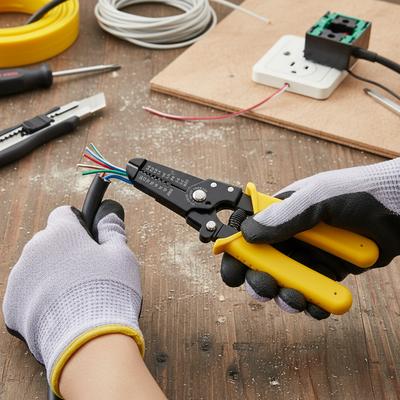 Electrician Multifunction Wire Stripping Pliers With High-Carbon Steel For Home Repair And Cable Cutting