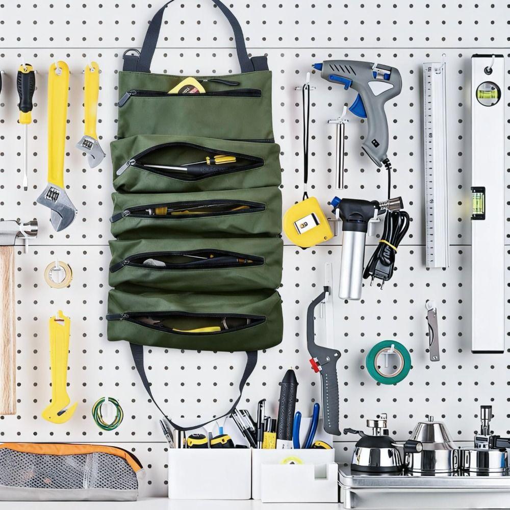 Heavy Duty Toolkit Storage Bag Waterproof Tool Organizer Tool Pouch  For Electricians Repairman