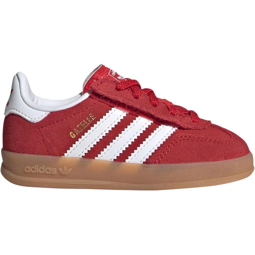 adidas Originals Gazelle Indoor Comfortable Fit Low-Top Walking Shoes Baby Shoes Red IH9132