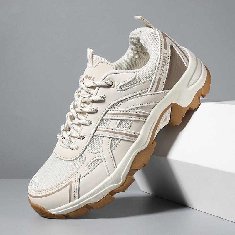 

Outdoor mesh hiking shoes breathable hiking leisure travel sports shoes 46 бежевий
