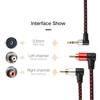 3.5mm RCA Male Connector Jacks Stereo Cable Y Plug to 2 RCA Male Adapter 3.5 Music Socket Connector to Headphone