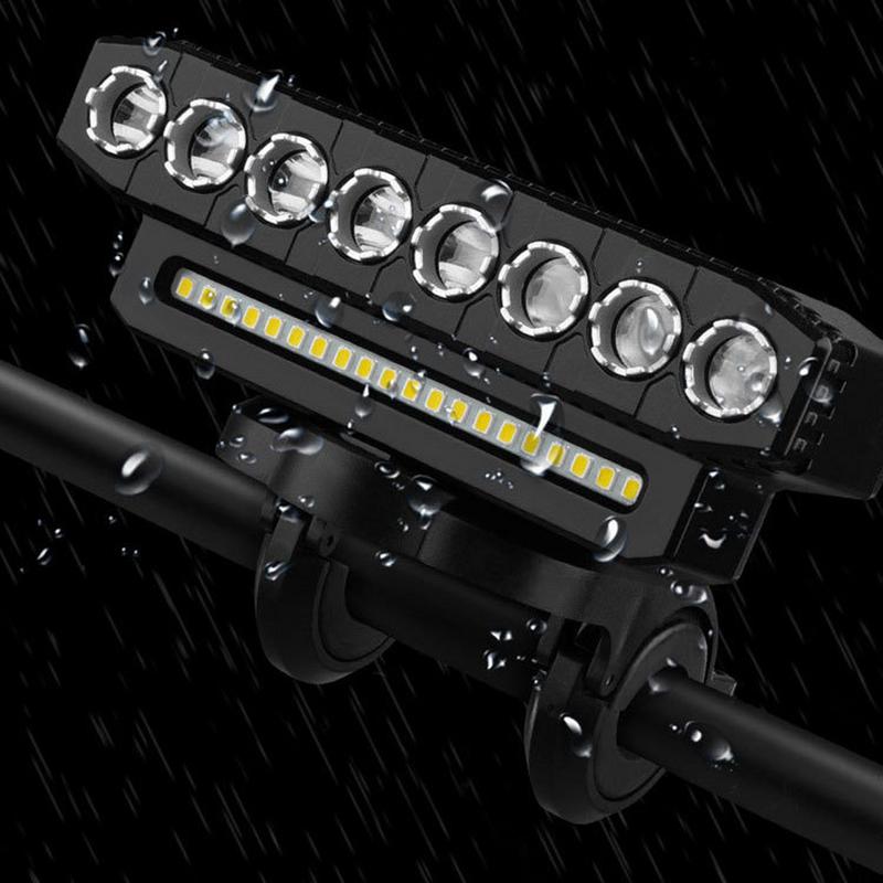 Rechargeable LED Cycle Front Light Super Bright LED Rechargeable Front Light 6 Light Modes Cycling Flashlight Waterproof Cycle