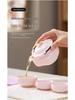 Portable Pink Flower Tea Set with Hand-Grip Pot: Home & Outdoor Quick-Brew Gongfu Set with Storage Bag