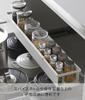 Yamazaki Tower Under-Sink Extendable Rack, Slim, White, Approx. W55.5-90 X D12.5 X H7.5cm, Kitchen Rack, Spice Rack, Under-Sink Storage, Product