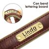 Personalized PU Leather Dog Collar Soft Padded Dog Collars Free Custom Pet ID Name Necklace for Small Medium Large Dogs Pitbull