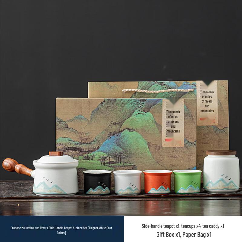 Palace Museum Cultural Splendid Mountains & Rivers Kung Fu Tea Set