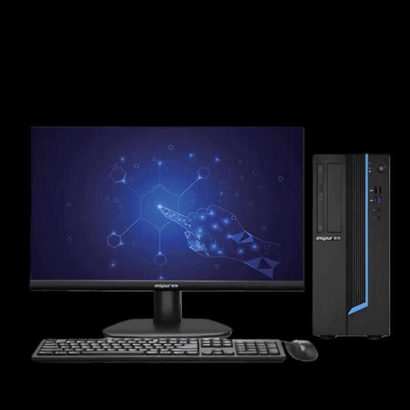 INSPUR CE520Z Desktop PC with Zhaoxin KX-U6780A, Kirin OS & 23.8" Monitor (CN version)
